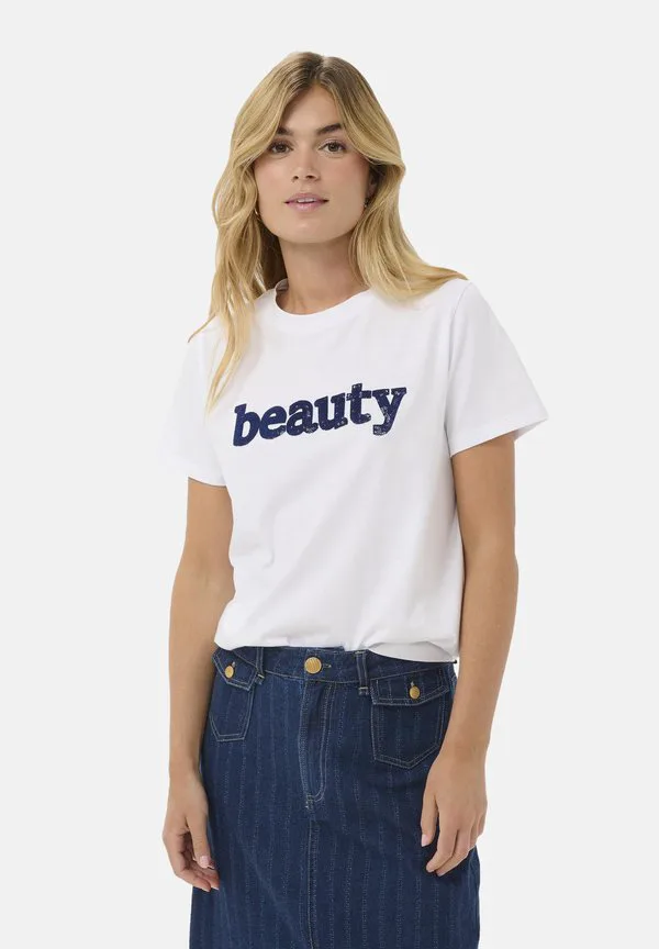 

Футболка с принтом олениша Saint Tropez, Bright White, Белый, Футболка с принтом олениша Saint Tropez, Bright White