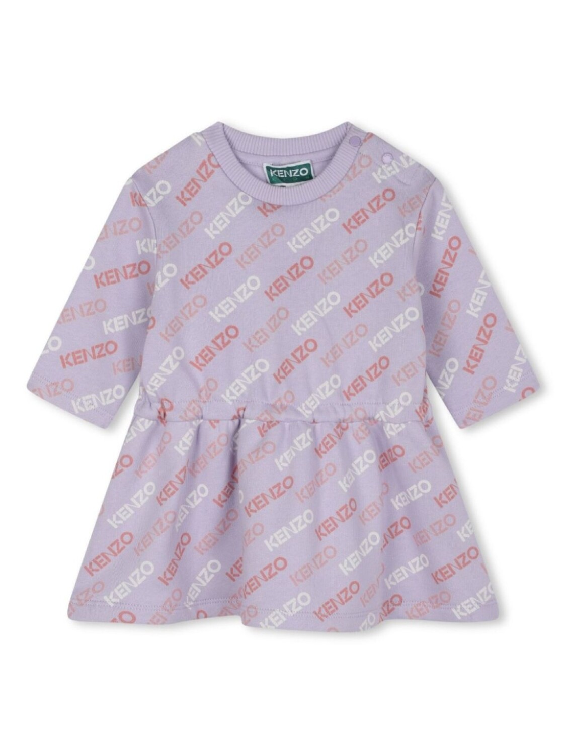 

Kenzo Kids платье с логотипом, фиолетовый