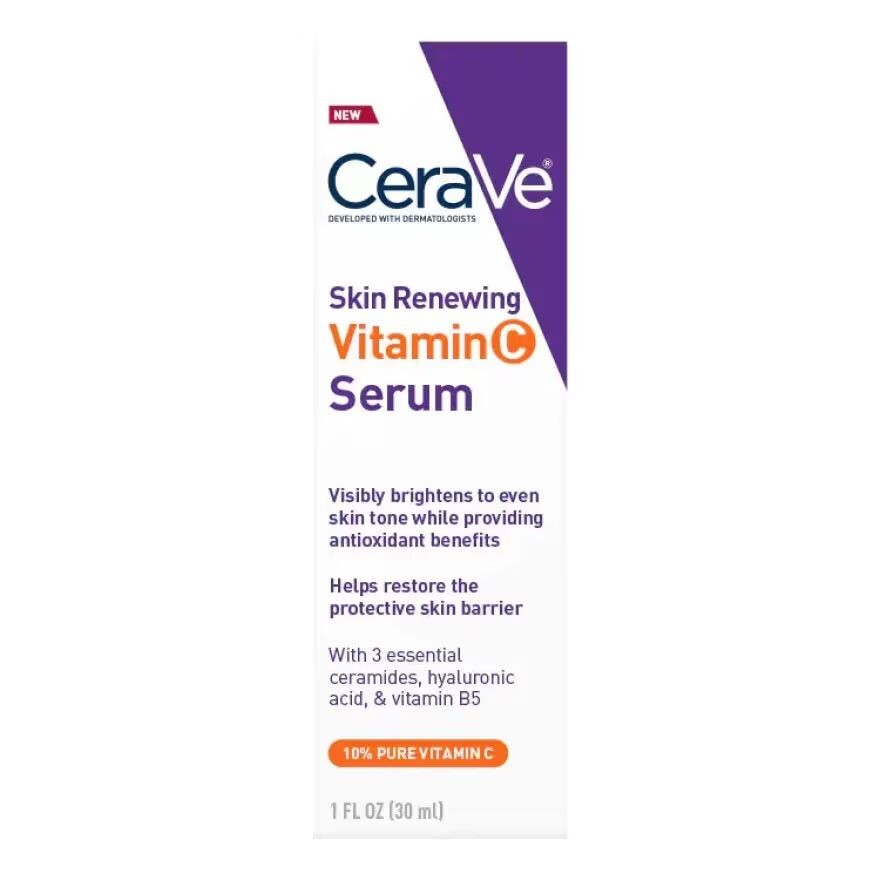 

Cerave Обновляющая кожу сыворотка с витамином С 30 мл. 10 чистых сывороток с витамином С для лица с гиа