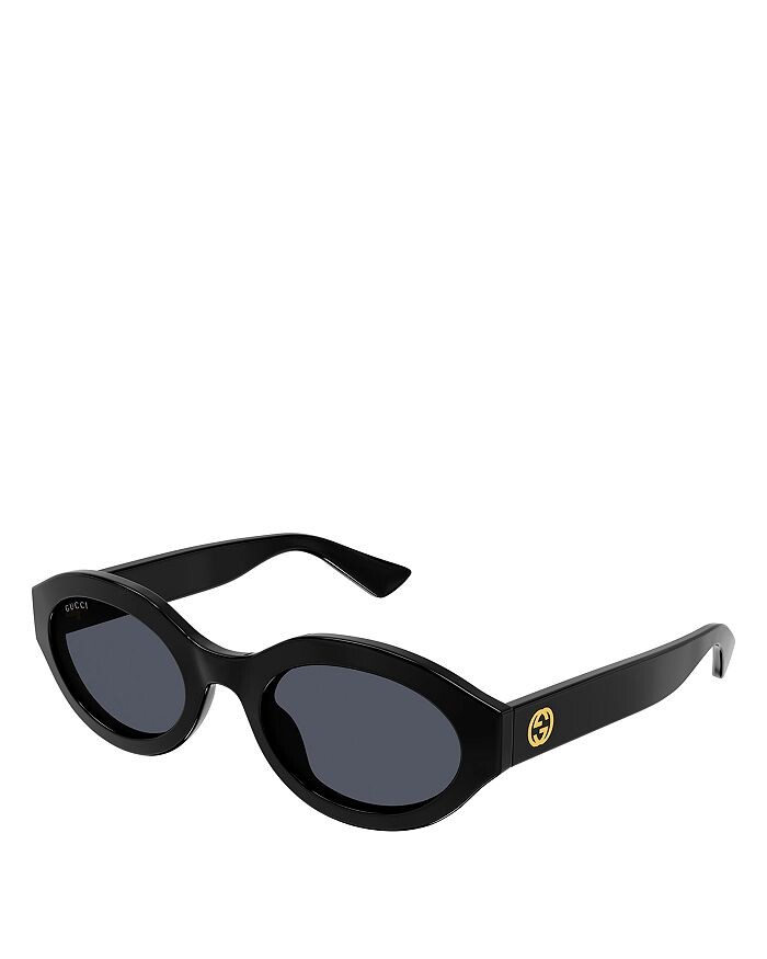 

Солнцезащитные очки Gucci Minimal GG с геометрическим узором, 53 мм, черный