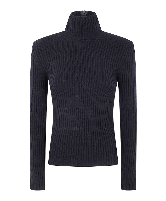 

Ребристый свитер с высоким воротником Aral1234 Max Mara, черный