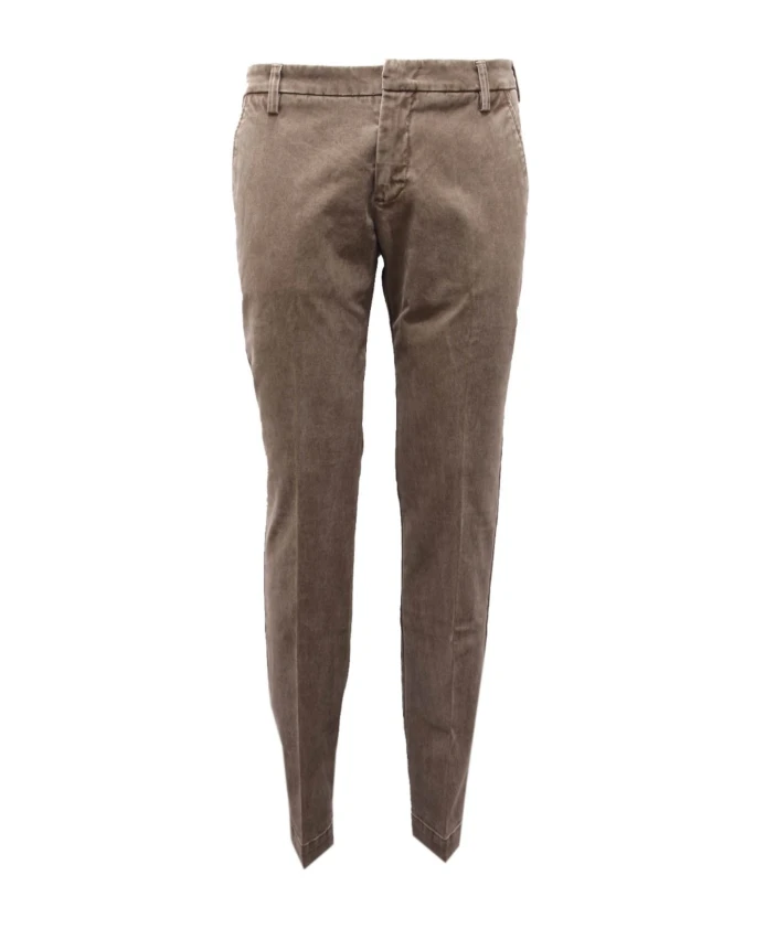 

Легкие хлопковые брюки, изготовленные в Италии. Entre Amis, коричневый