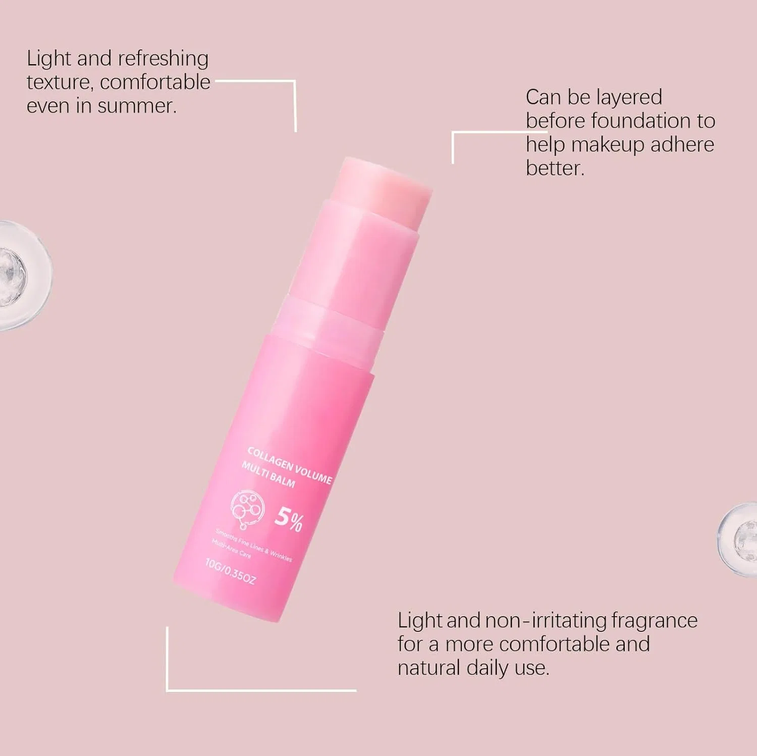 Мульти-бальзам PDRNs Pink Collagen Volume для лица, шеи и лба Generic, 2 Pieces. — фото 2