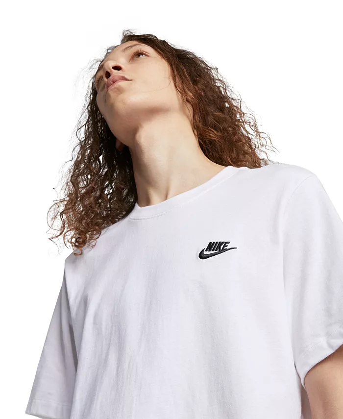 Футболка мужская Sportswear Club Nike, белый — фото 4