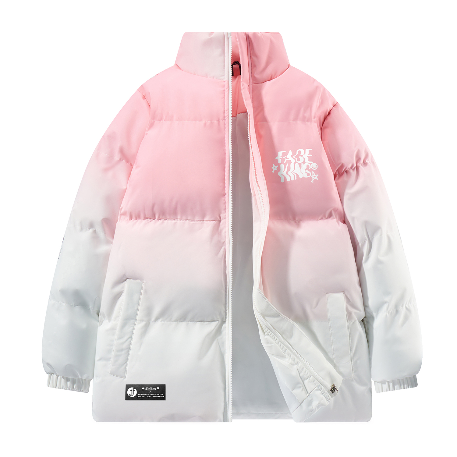 

Пуховик Unisex 30BRAID, розовый-88 с капюшоном (включает брендированный худи)