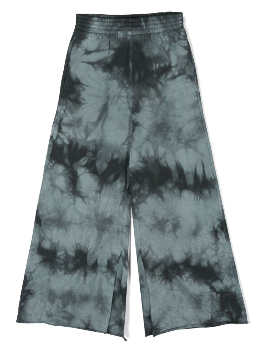 

MM6 Maison Margiela Kids широкие брюки с принтом тай-дай, серый
