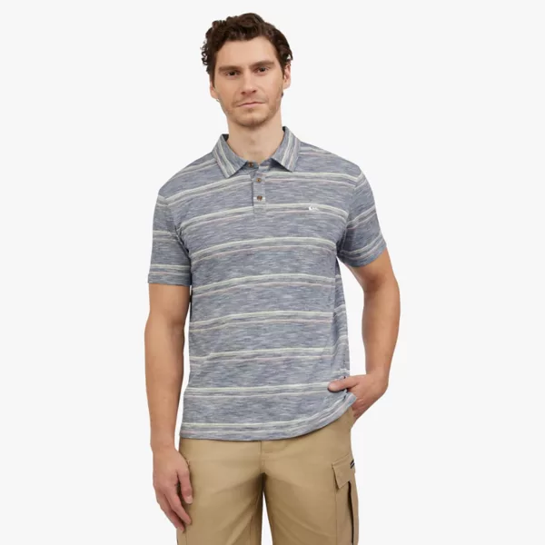 

Мужская полосатая поло Quiksilver, синий