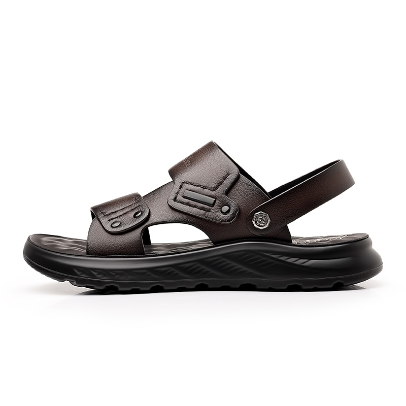 

Mulinsen Пляжные сандалии мужские, черные, коричневые