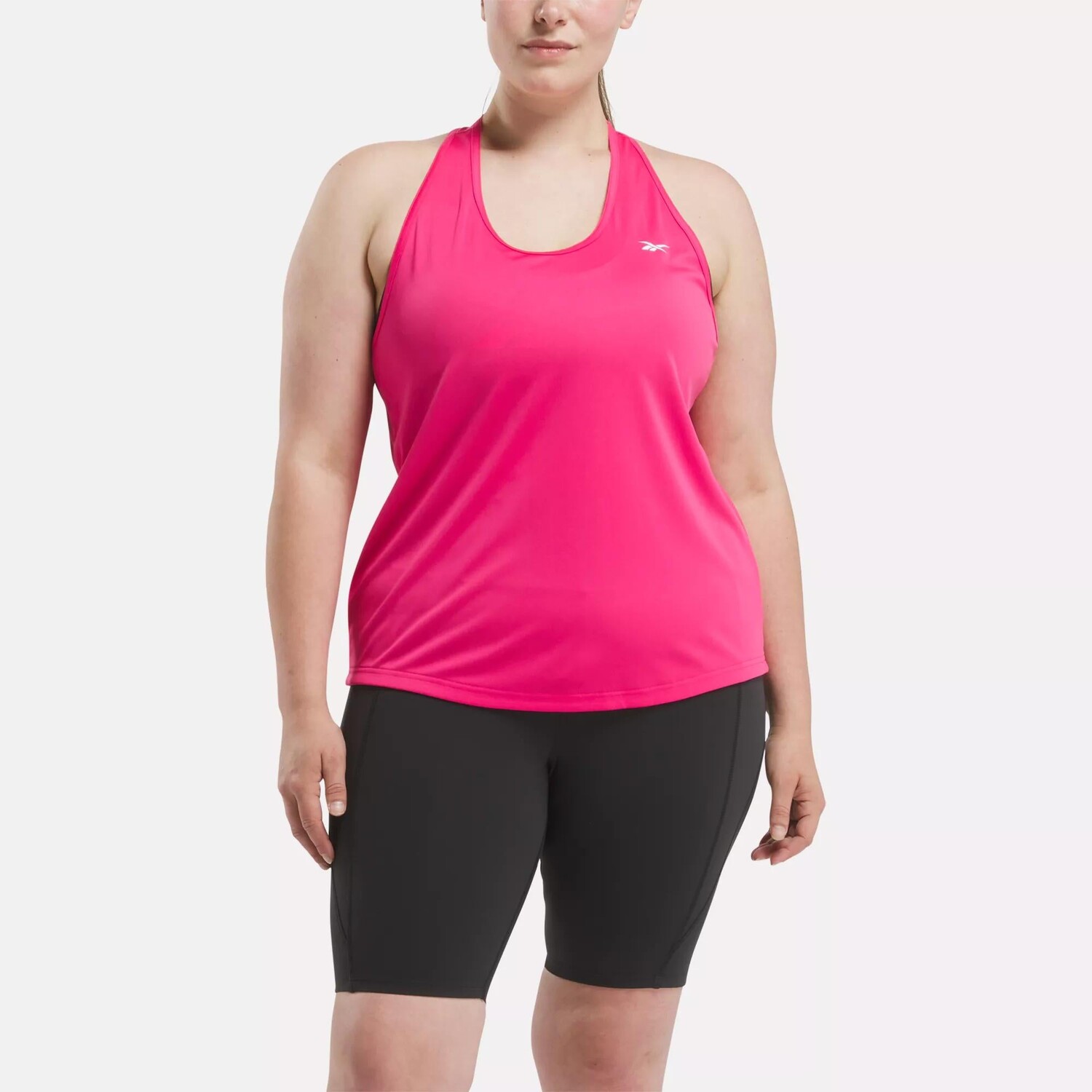 

Майка с сеткой на спине для тренировок (большие размеры) Reebok, цвет Bold Pink