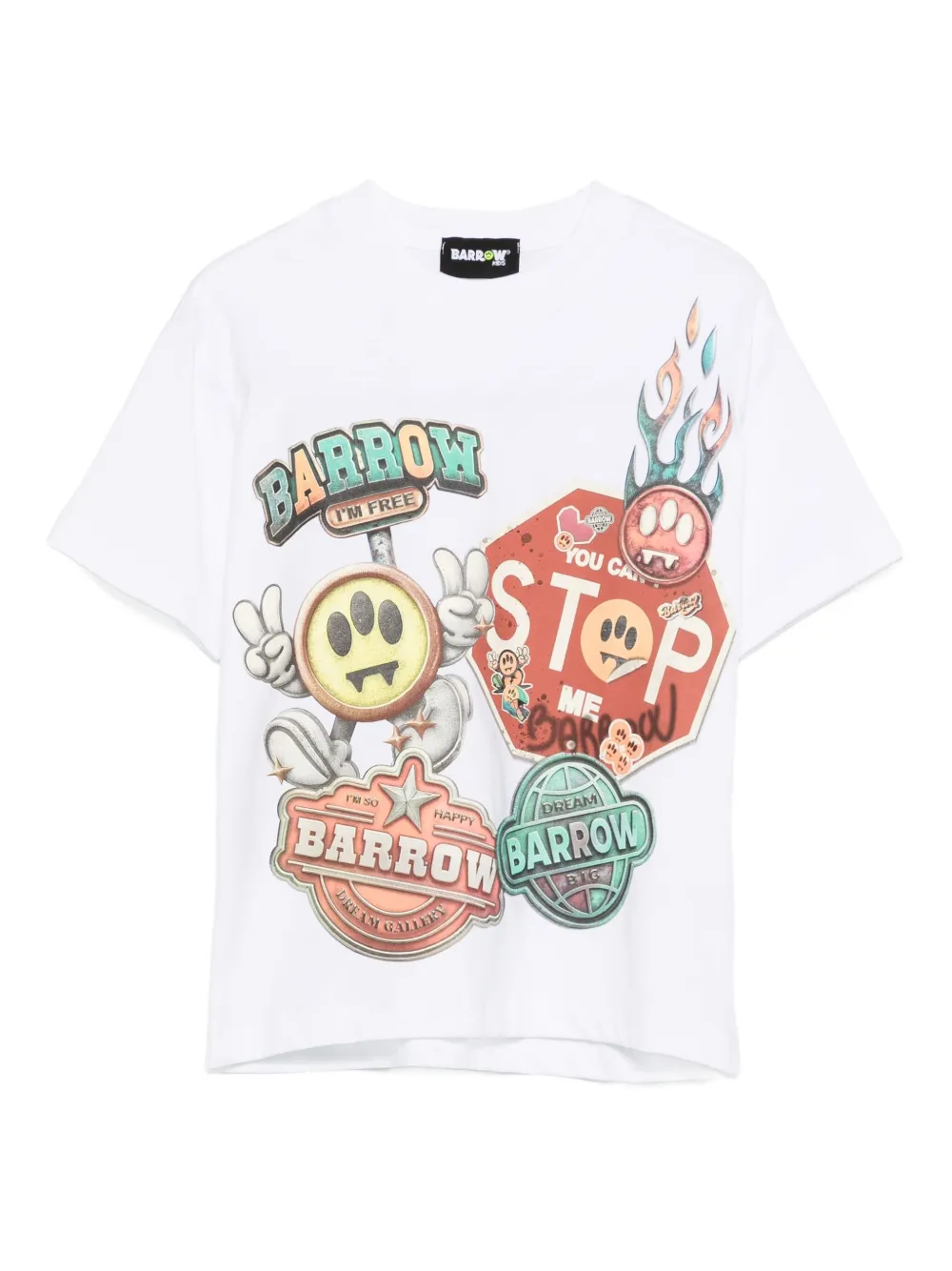 

Футболка с графичным принтом Barrow kids, белый