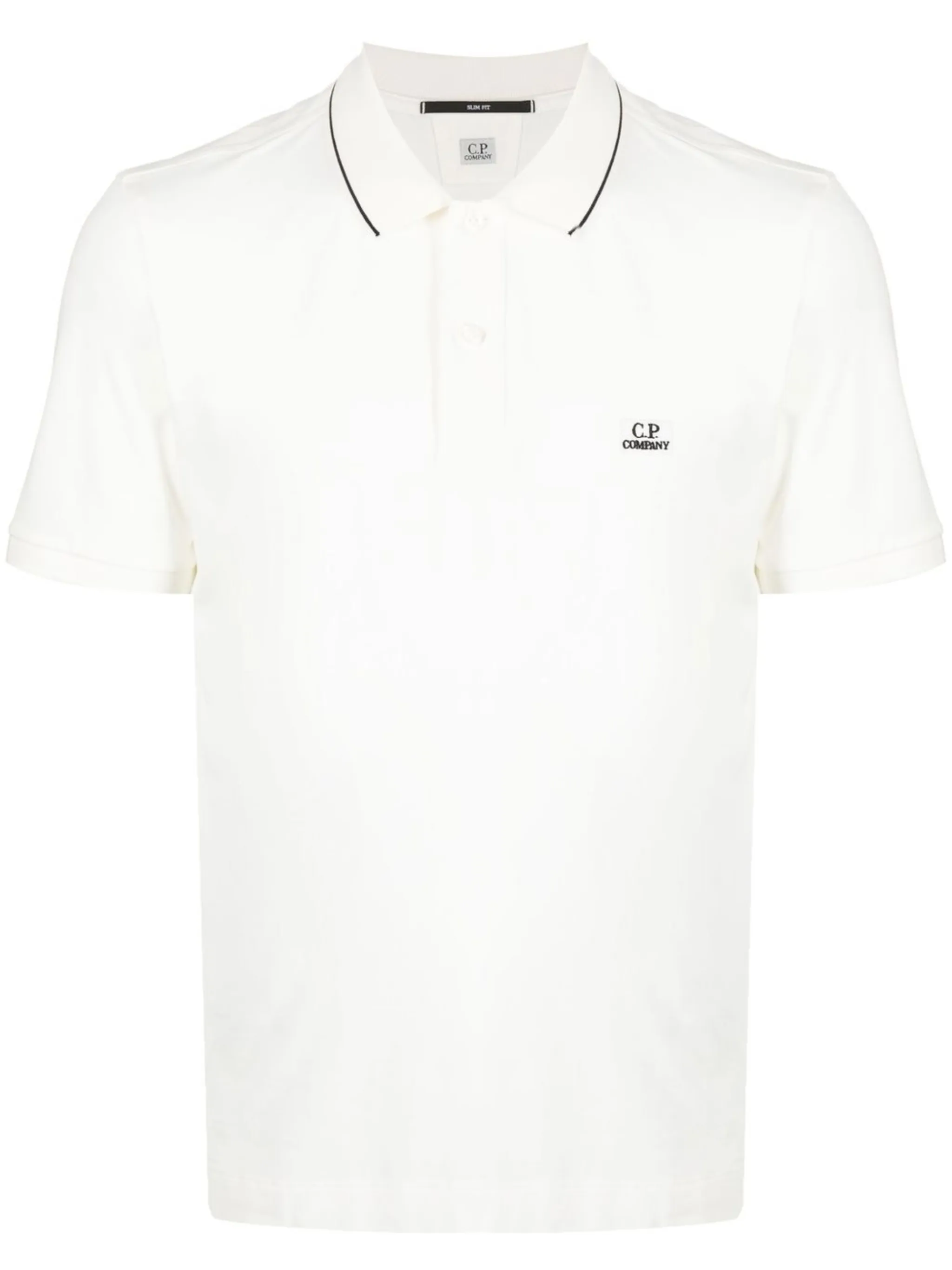 

Рубашка поло с вышитым логотипом C.P. Company, белый