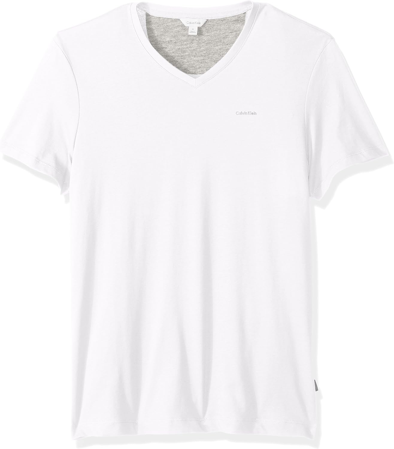 

Мужская футболка Calvin Klein с V-образным вырезом, White, Белый, Мужская футболка Calvin Klein с V-образным вырезом, White