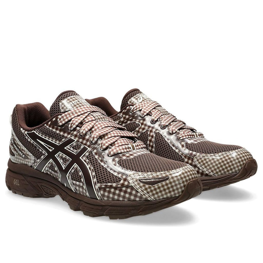 Кроссовки ASICS x Story mfg. Gel-Venture 6 'Reddish Brown Gingham', коричневый — фото 3
