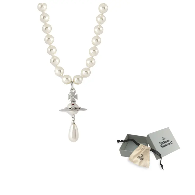 

Однорядный жемчужный дроп чокер Vivienne Westwood