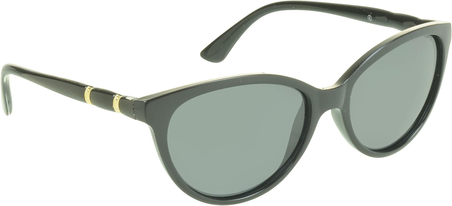 

Женские поляризованные солнцезащитные очки proSPORT с антибликовым покрытием, квадратной оправой, увеличенного размера, "кошачий глаз", классической оправой, Aloha Black Gold W/ Smoke - Small to Medium