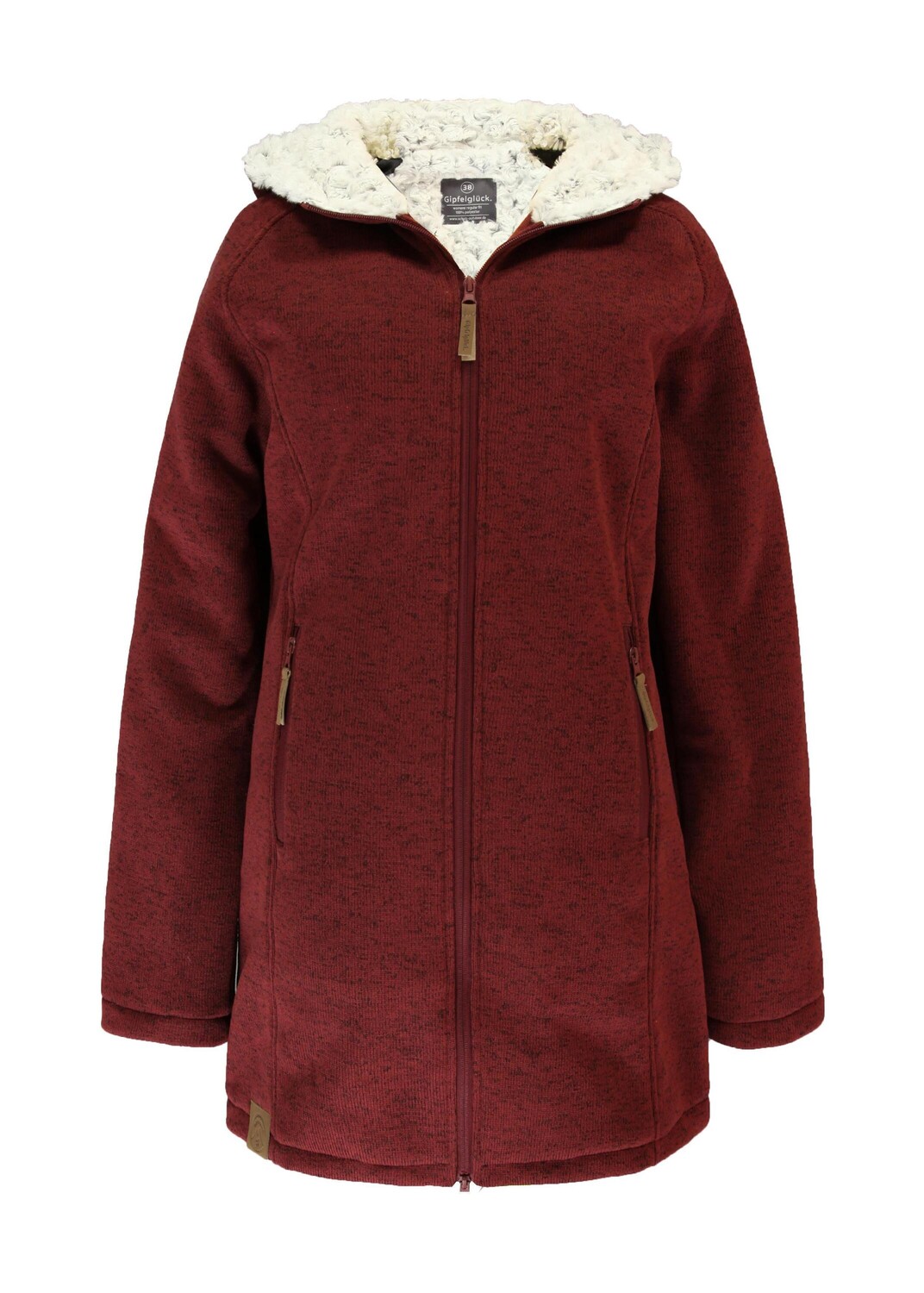 

Куртка Gipfelglück Strickfleecemantel Alix, цвет Port