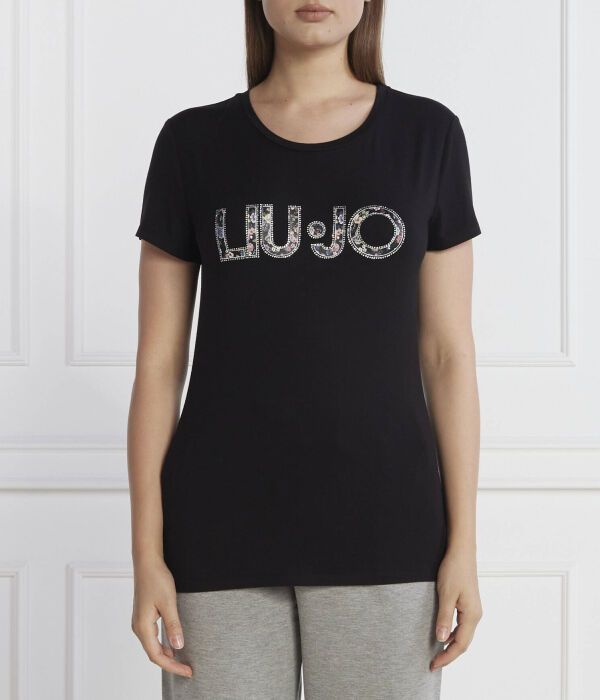 

Футболка Liu Jo Rose Slim Fit, черный