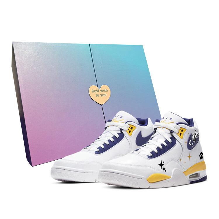 

Кроссовки Nike Flight Legacy Vintage Basketball Shoes Men Mid-top Yellow/White, желтый