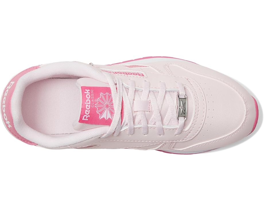 Кроссовки Reebok Kids Classic Leather, цвет Frosted Berry/True Pink/White — фото 2