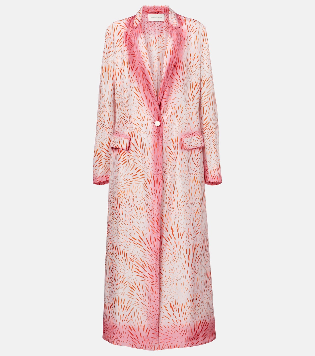 

Пальто из шелка с принтом Dries Van Noten, Dessin B