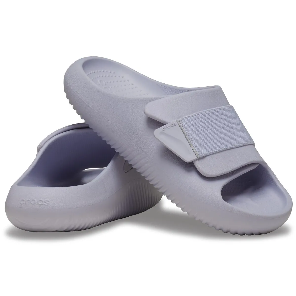 Женские шлепанцы Getaway Platform Flip W Crocs, сиреневый/белый — фото 2