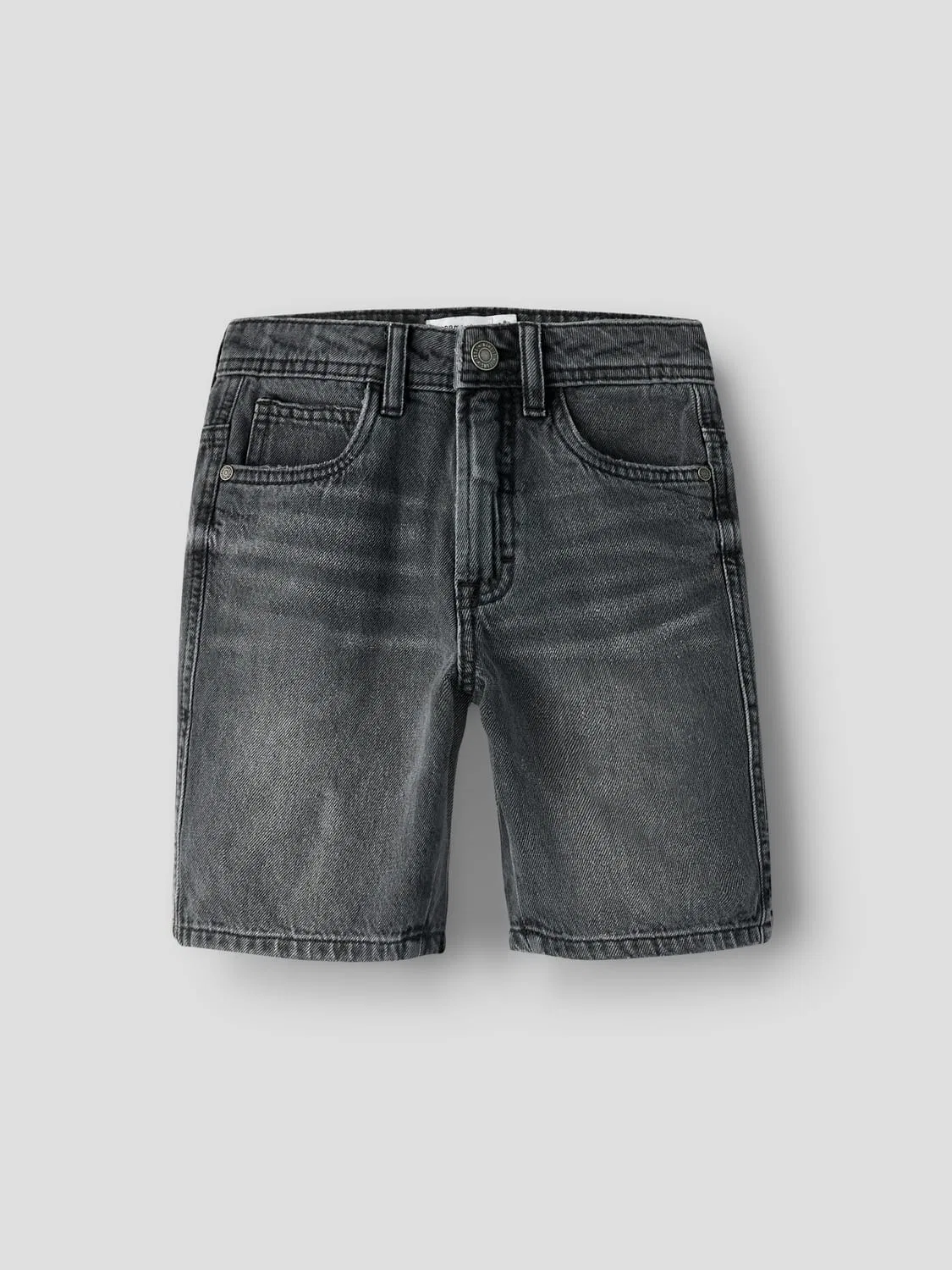 Шорты джинсовые, regular fit, Name it, black denim — фото 4