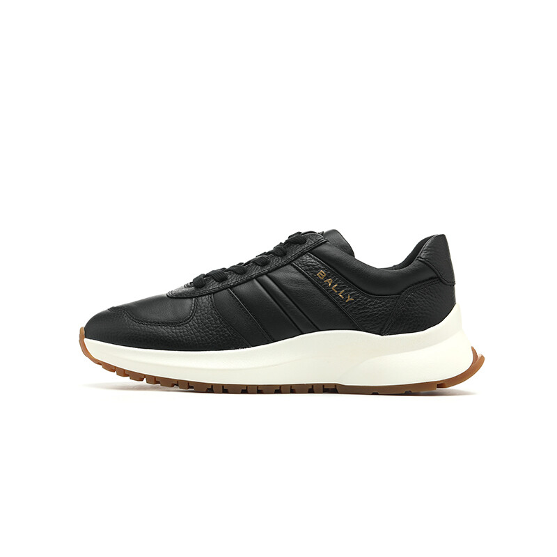 Кроссовки BALLY Logo-print Panelled Sneakers, черный
