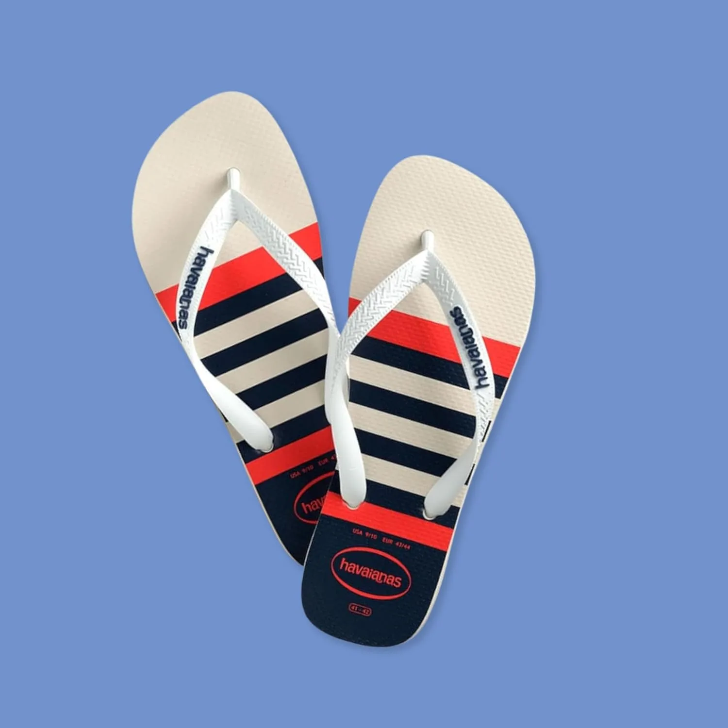 Шлепанцы Havaianas, белый/темно-синий — фото 2