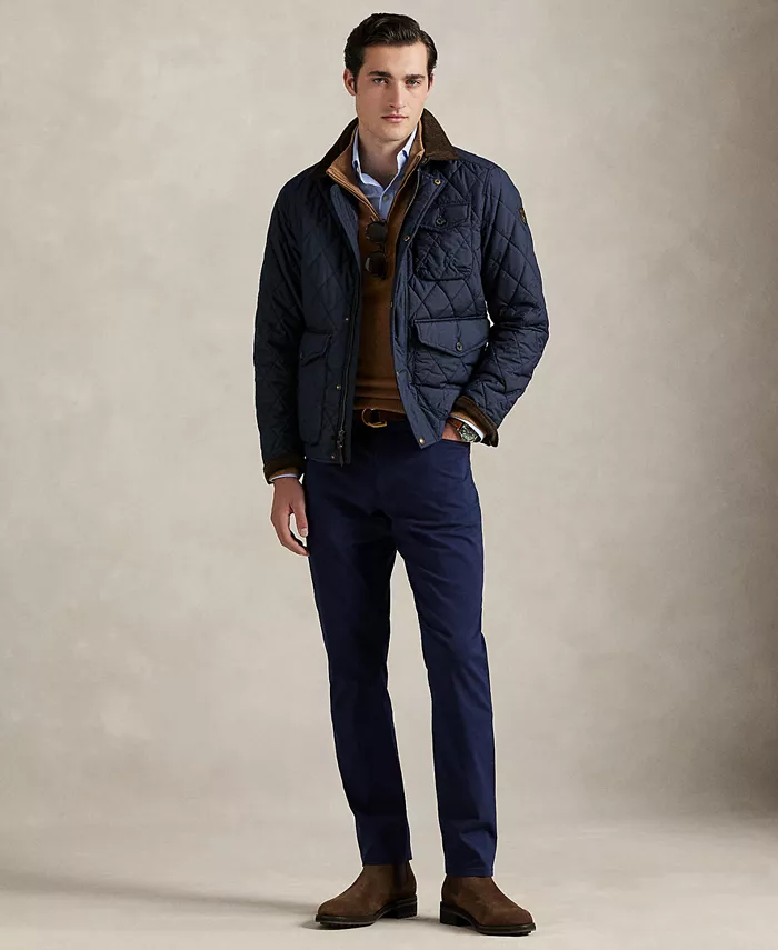 Мужские классические брюки Performance Twill Polo Ralph Lauren, синий — фото 2