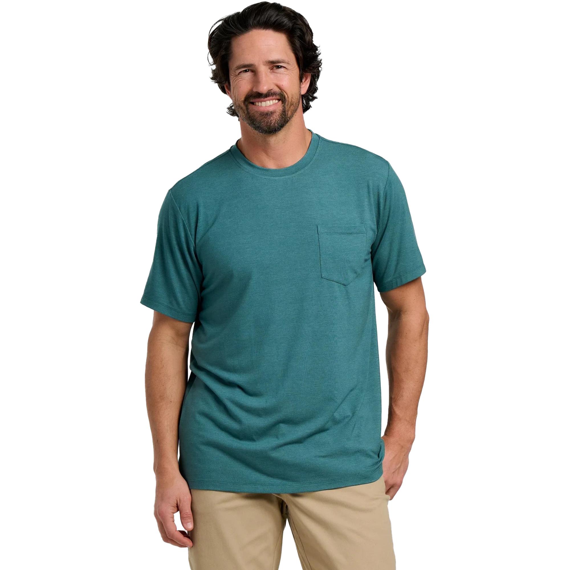 

Мужская футболка Bamboo Flex с карманом Free Fly, Heather Sea Pine