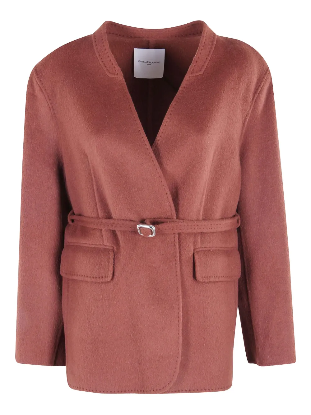 

Жакет с поясом Isabelle Blanche, коричневый