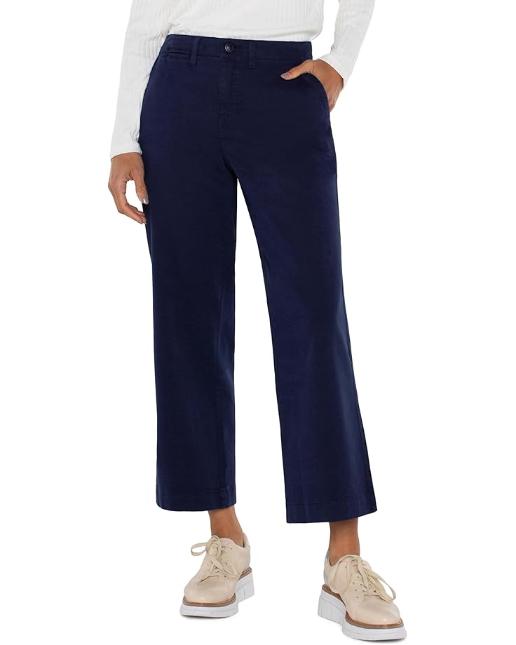 

Брюки Liverpool Los Angeles Wide Leg Crop Trouser With Flap Pockets, цвет Lapis Ink