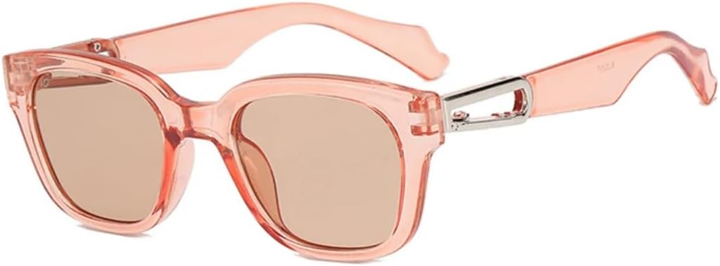 

Модные ретро-солнцезащитные очки небольшого размера для женщин и мужчин с пряжкой, для активного отдыха и путешествий, с защитой от УФ-излучения UV400 VVTWSSW, Champagne Tea