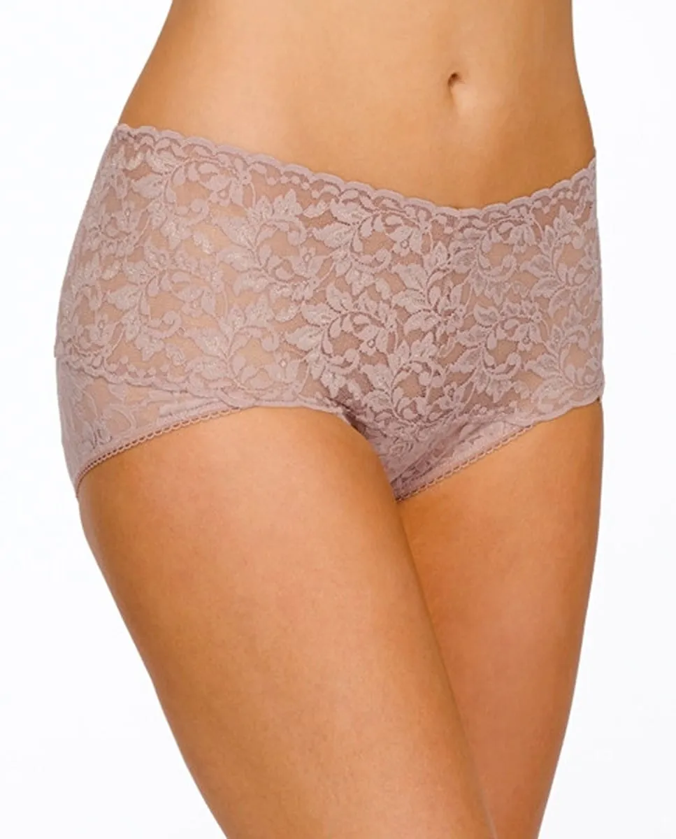 

Кружевные трусы с высокой талией и высокой талией Hanky Panky, коричневый