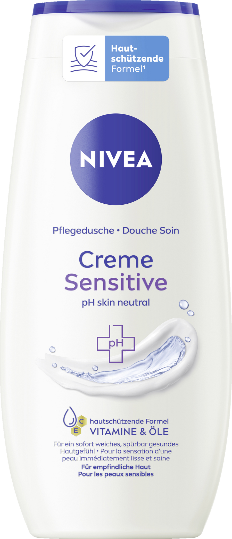 

Гель для душа NIVEA Pflegedusche Creme Sensitive ph Skin neutral