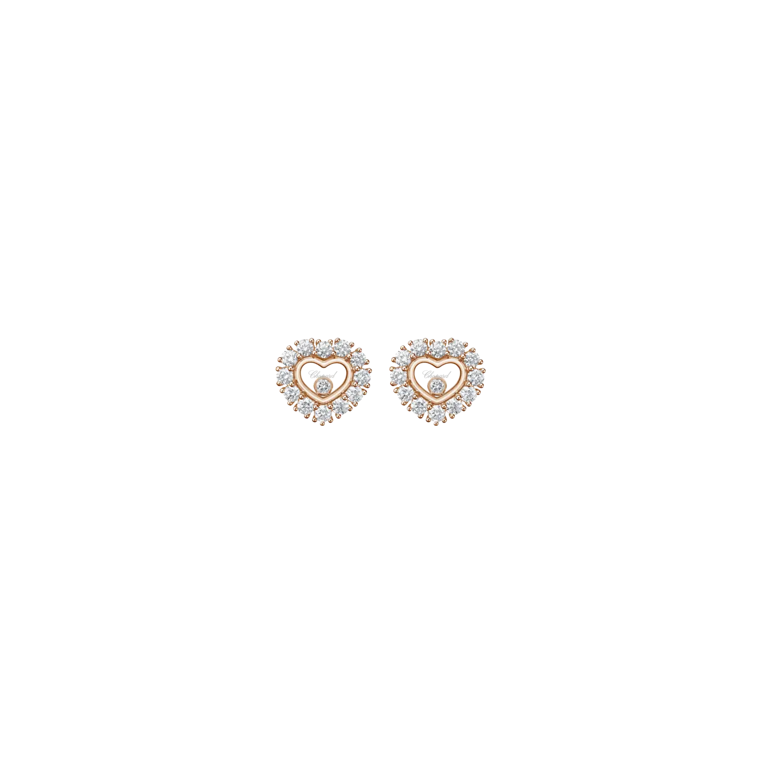 

Серьги Chopard Happy diamonds icons из розового золота с бриллиантами