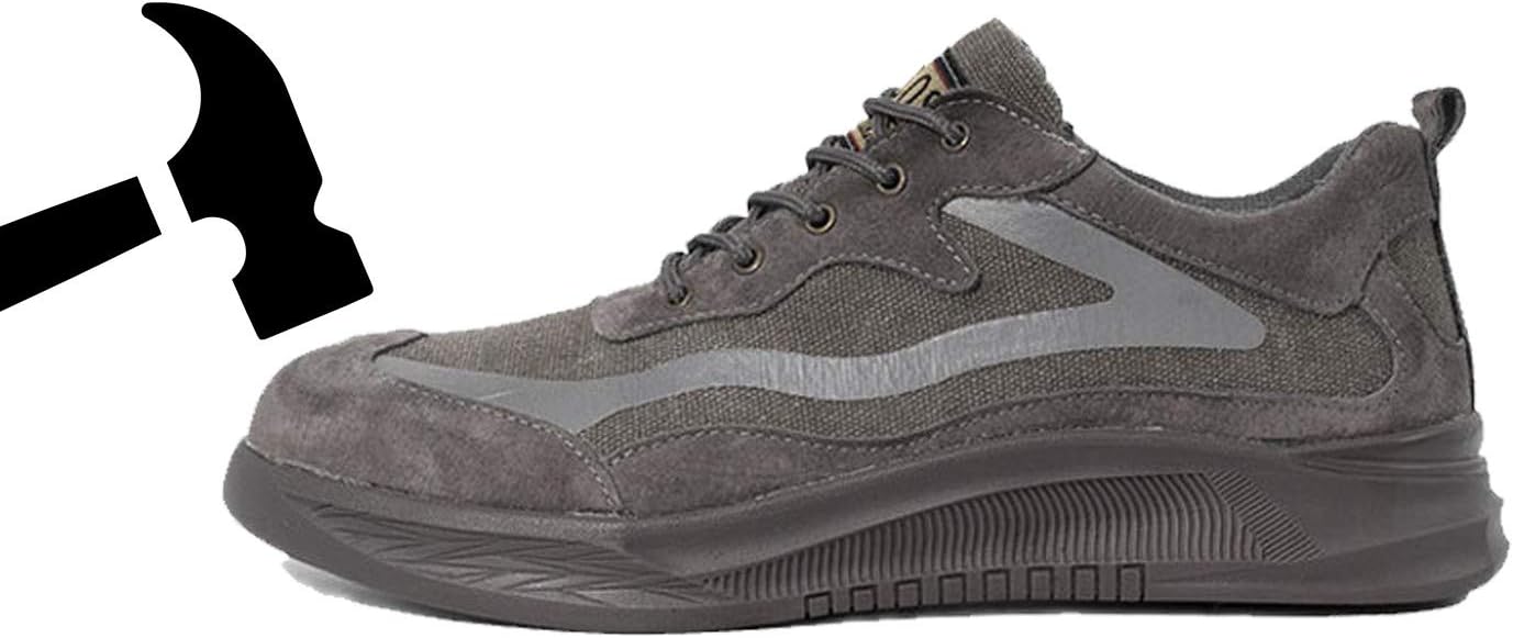 

Защитные ботинки U-lite с стальным носком для мужчин, легкие, дышащие, проколоустойчивые, неразрушимые, для промышленного строительства и активного отдыха, серый