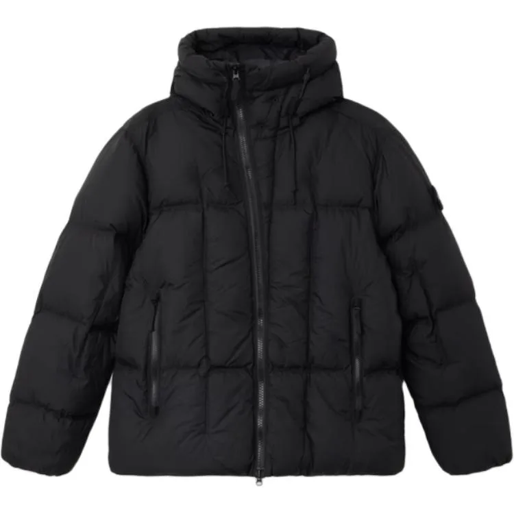 Утепленная куртка с капюшоном STONE ISLAND, черный