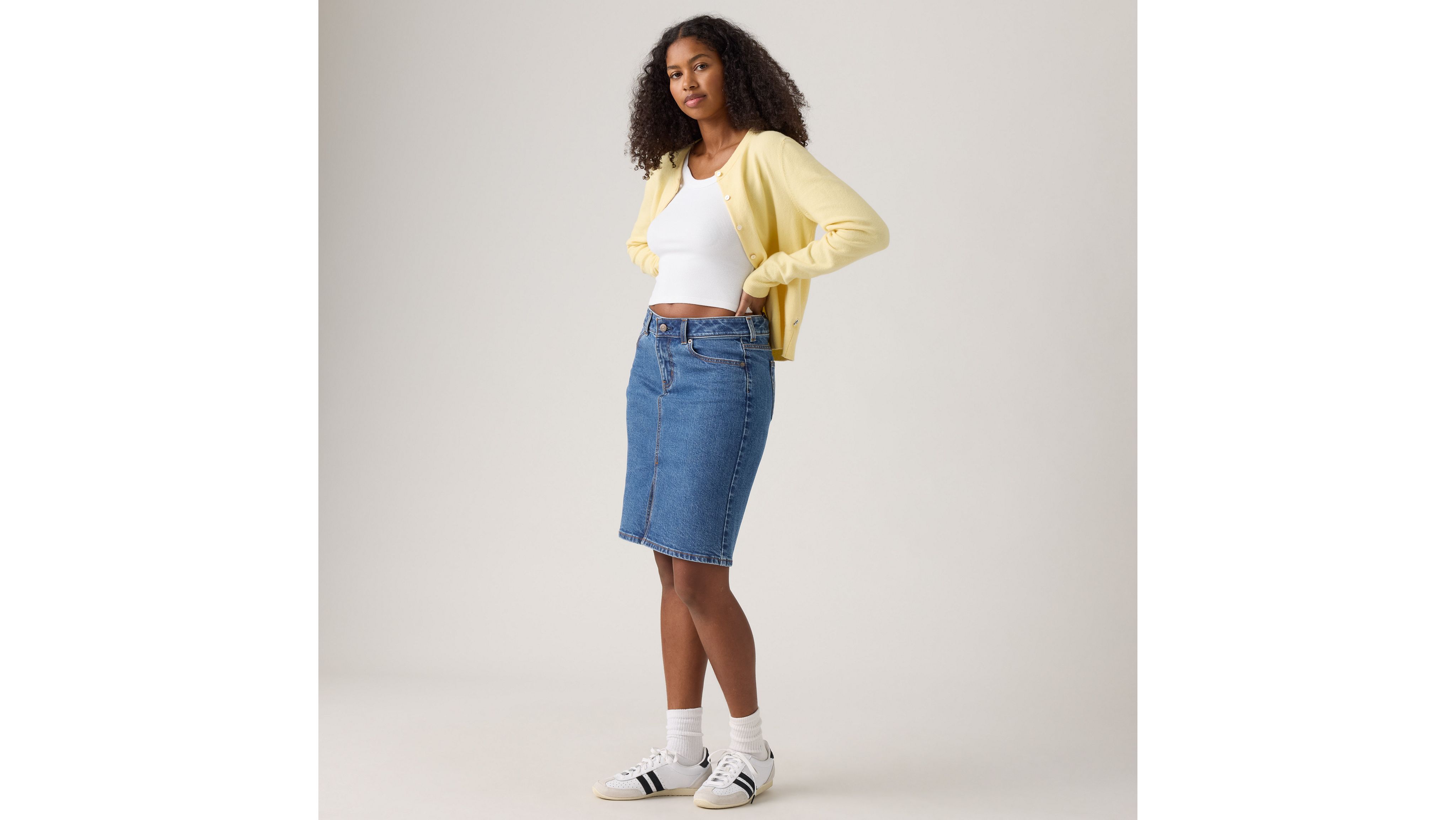 

Низкая юбка миди Levi's, Mosey Mid Stone - Medium Wash