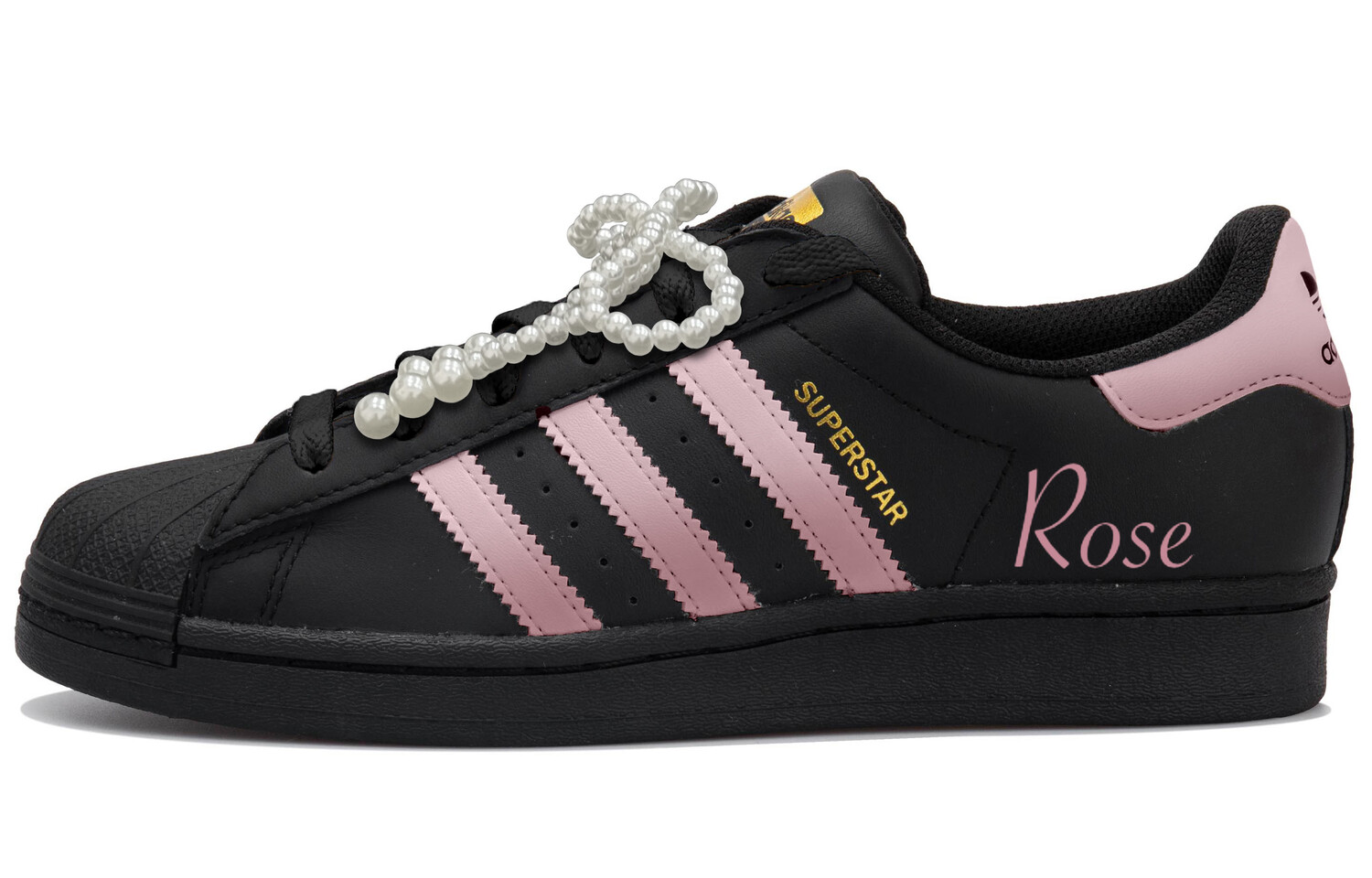 

Кроссовки adidas originals Superstar Skateboarding Shoes Unisex Low-top Black/pink, черный/розовый