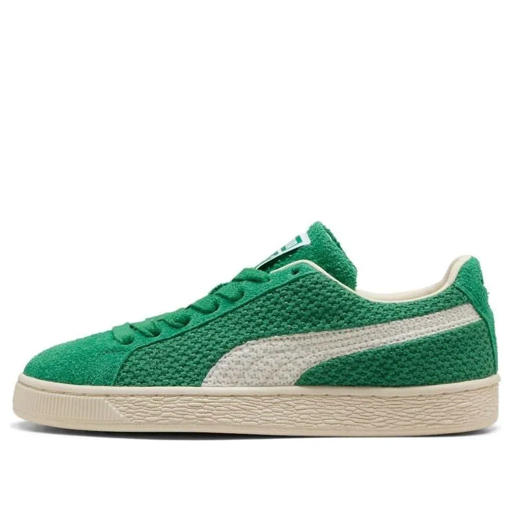 Кроссовки PUMA Suede Crochet 'Archive Green PUMA White' 406090-02, зеленый