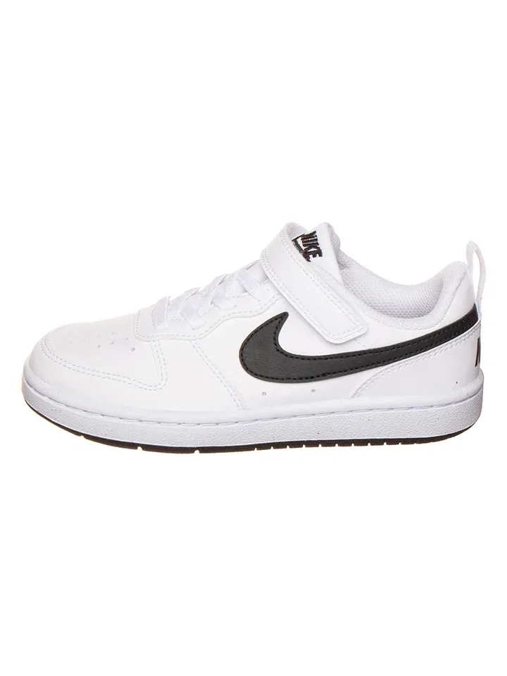 Кроссовки со шнуровкой и липучкой Nike, белый/черный