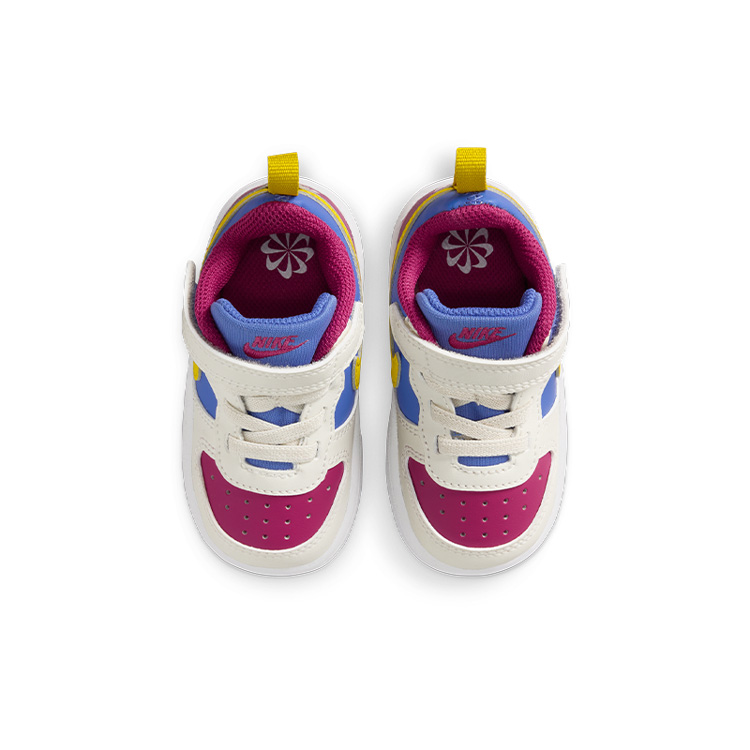 Nike Кроссовки Court Borough Low top для малышей белый/красный/желтый — фото 4