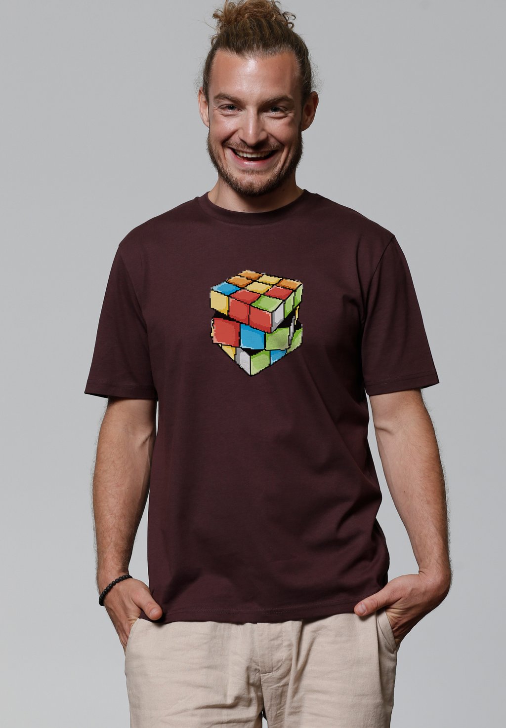 

Футболка с принтом watapparel, темно-красный