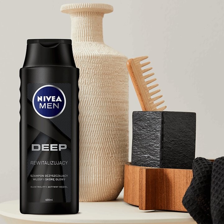 Nivea, Мужской шампунь для глубокого восстановления волос, 400мл — фото 2