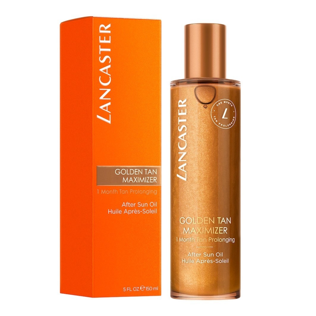 Средство после загара sun beauty golden tan maximizer after sun oil Lancaster, объем 150 мл — фото 2