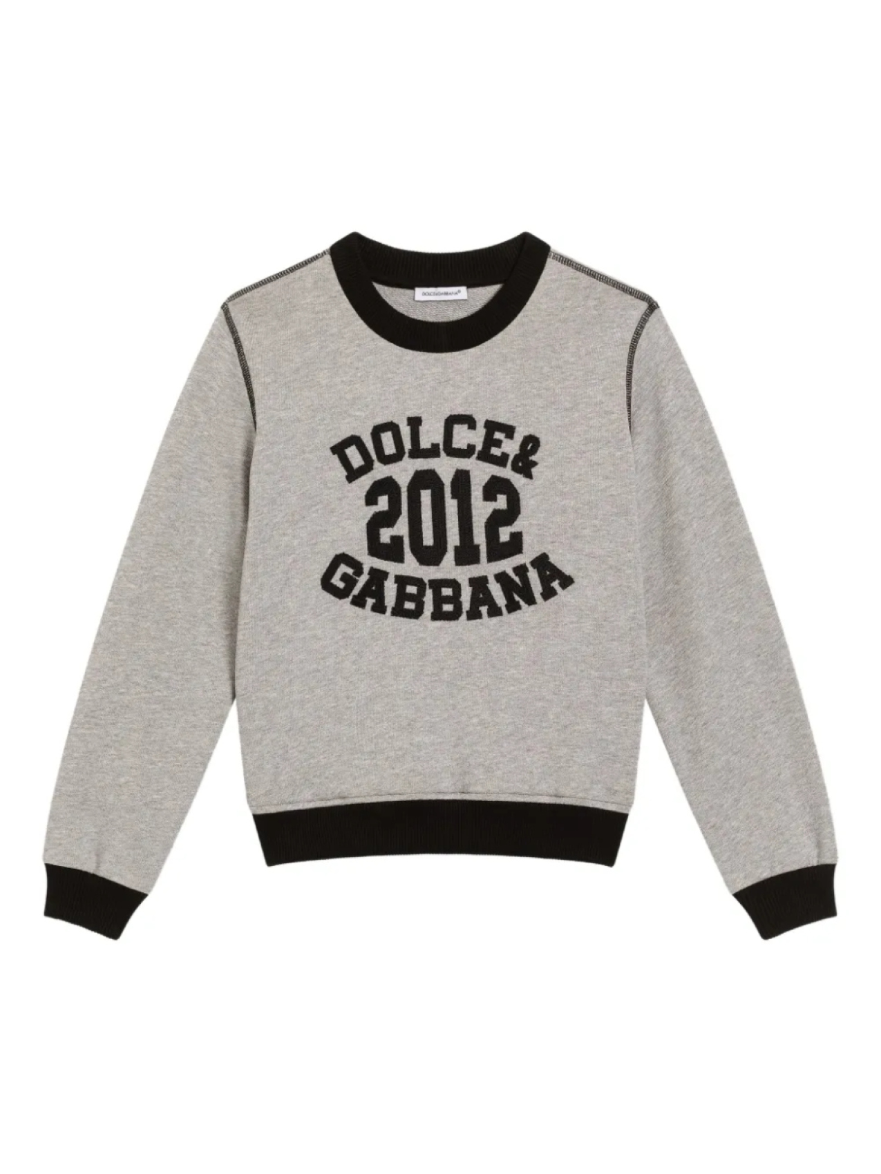 

Dolce & Gabbana Kids хлопковая толстовка, серый