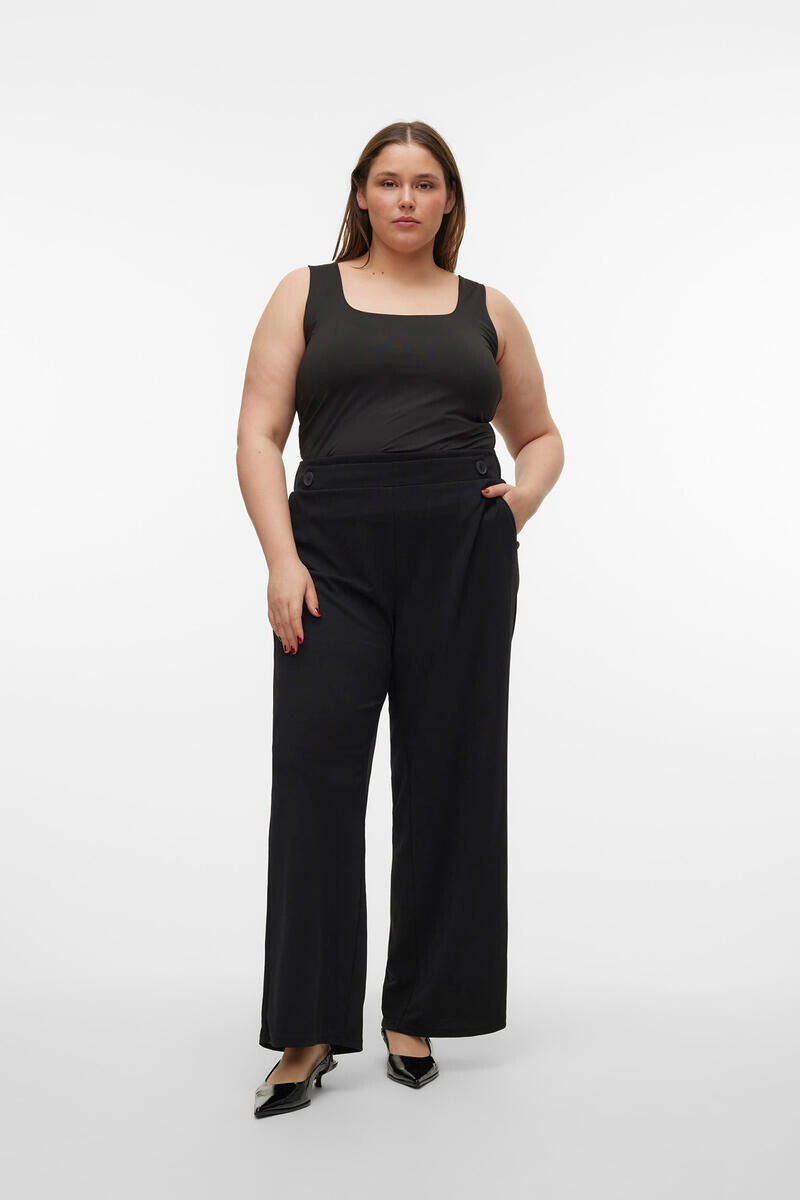 

Широкие длинные брюки Curve Vero Moda Curve, черный