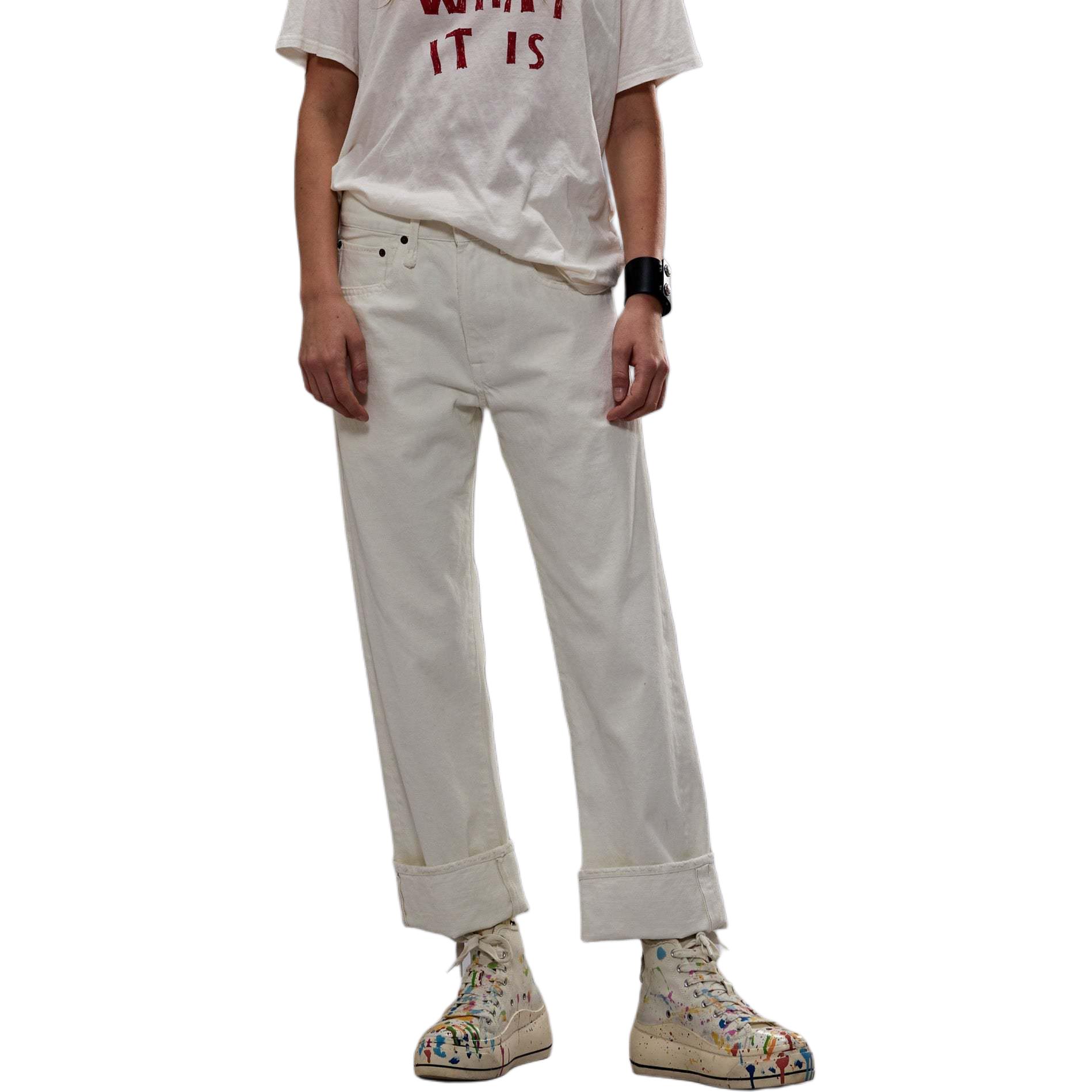 

R13 Женские джинсы белые