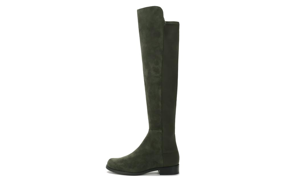 Высокие сапоги женские зеленые Stuart Weitzman, армейский зеленый